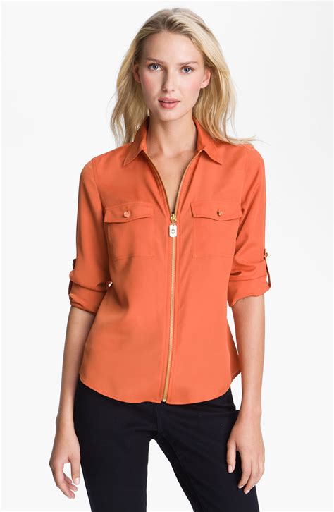 michael kors orange shirt.